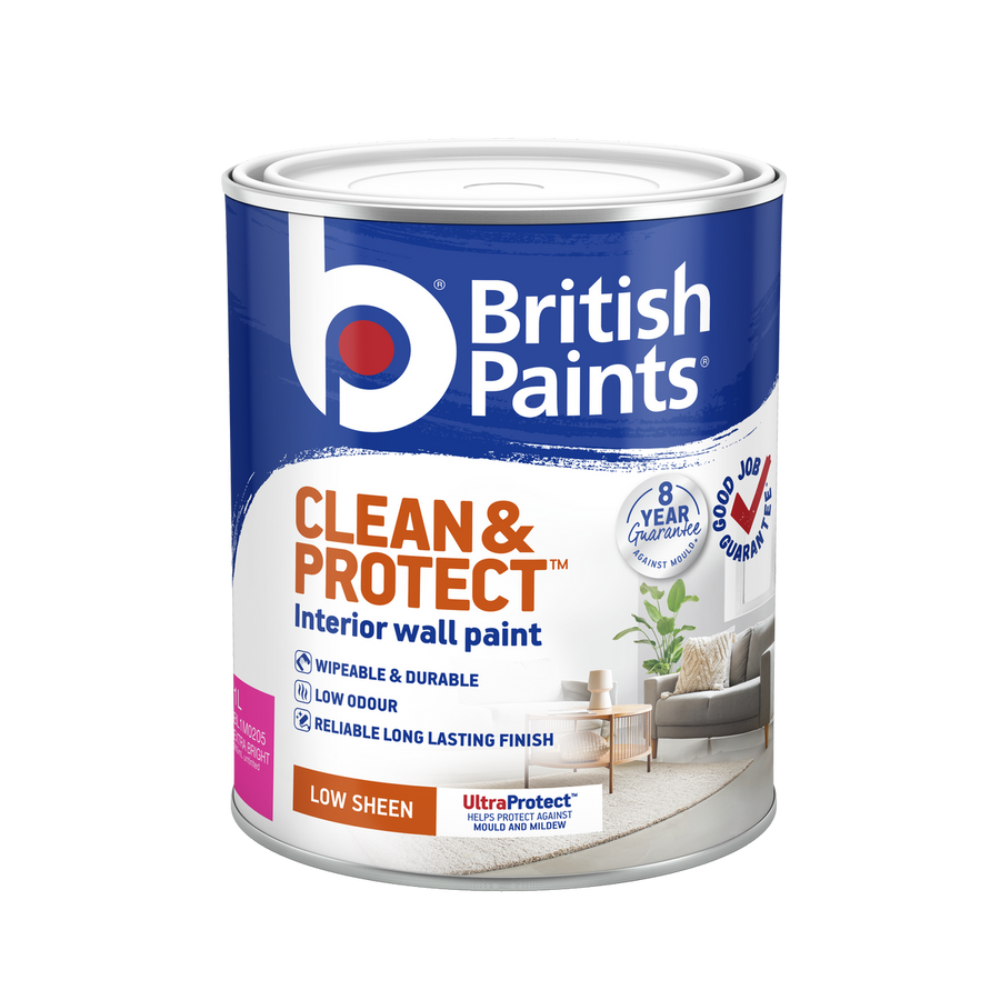 British Paints Extra Bright Low Sheen Interior Paint 1L - Wipeable Finish - SuperSaverAU - view 1