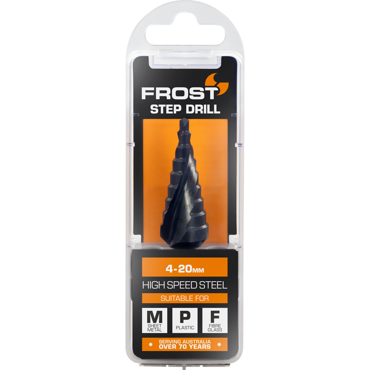 Frost 4-20mm HSS Step Drill Bit