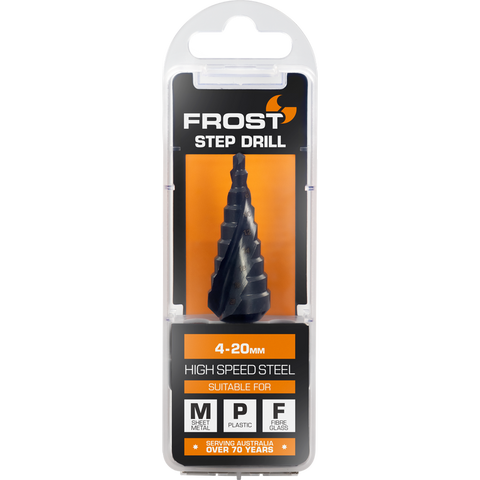 Frost 4 HSS Step Drill 20mm - High-Speed Steel - Precision Drilling - SuperSaverAU - view 1