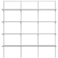 Elfa Classic Linen Closet Wide - White E-Poxy Bonded Steel - Made in Sweden - 12082
