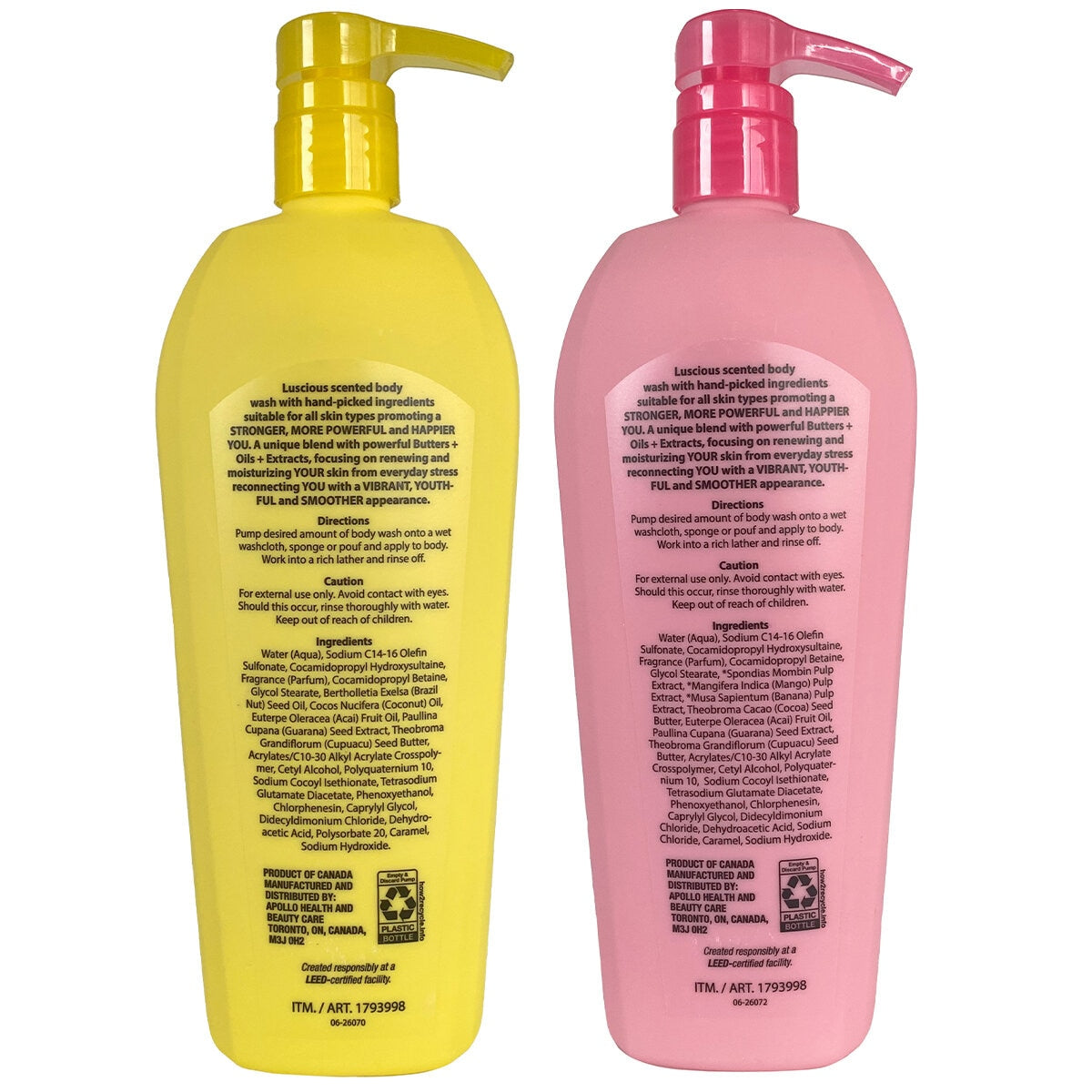 Nutrius Brazilian Body Wash Coco And Berry Bliss 2x750ml - SuperSaverAU - view 3