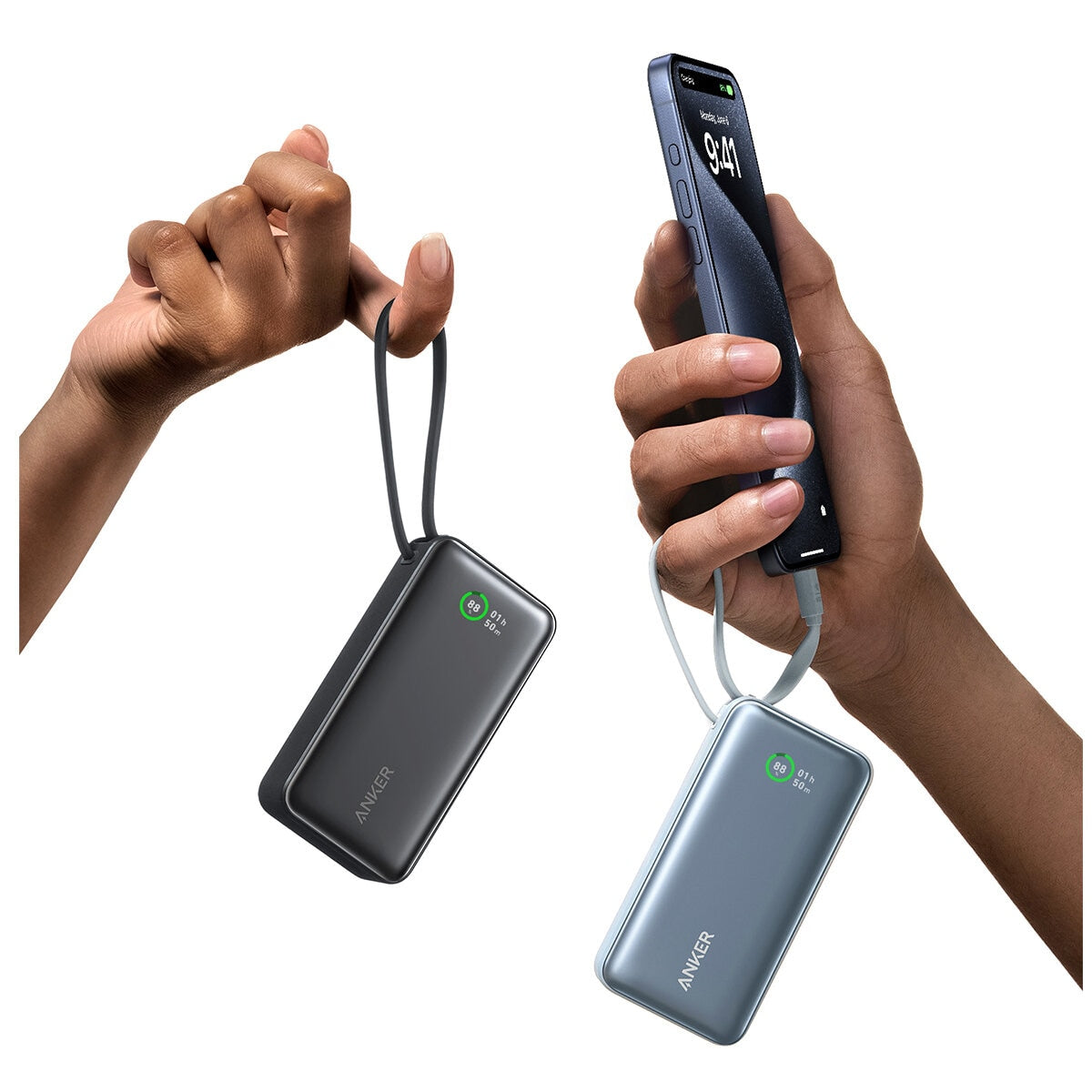 Anker Nano 10K 30W Power Bank With Built In USB-C Cable Black A1259H11 - SuperSaverAU - view 8