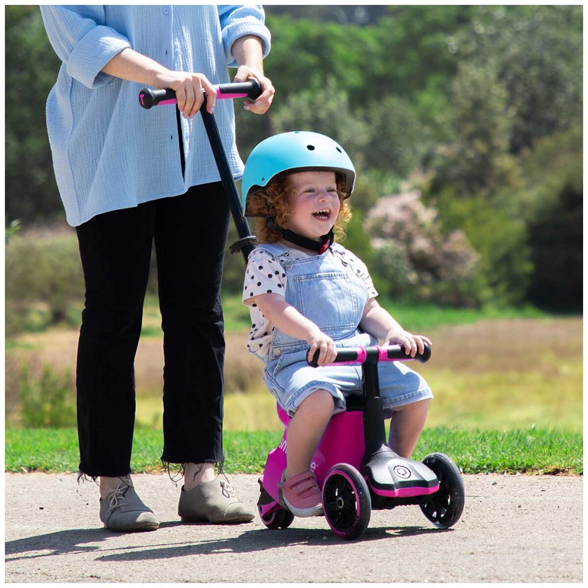 SmarTrike Xtend 3-in-1 Ride-On – Adjustable Kids Scooter & Balance Bike in Pink - SuperSaverAU - view 7