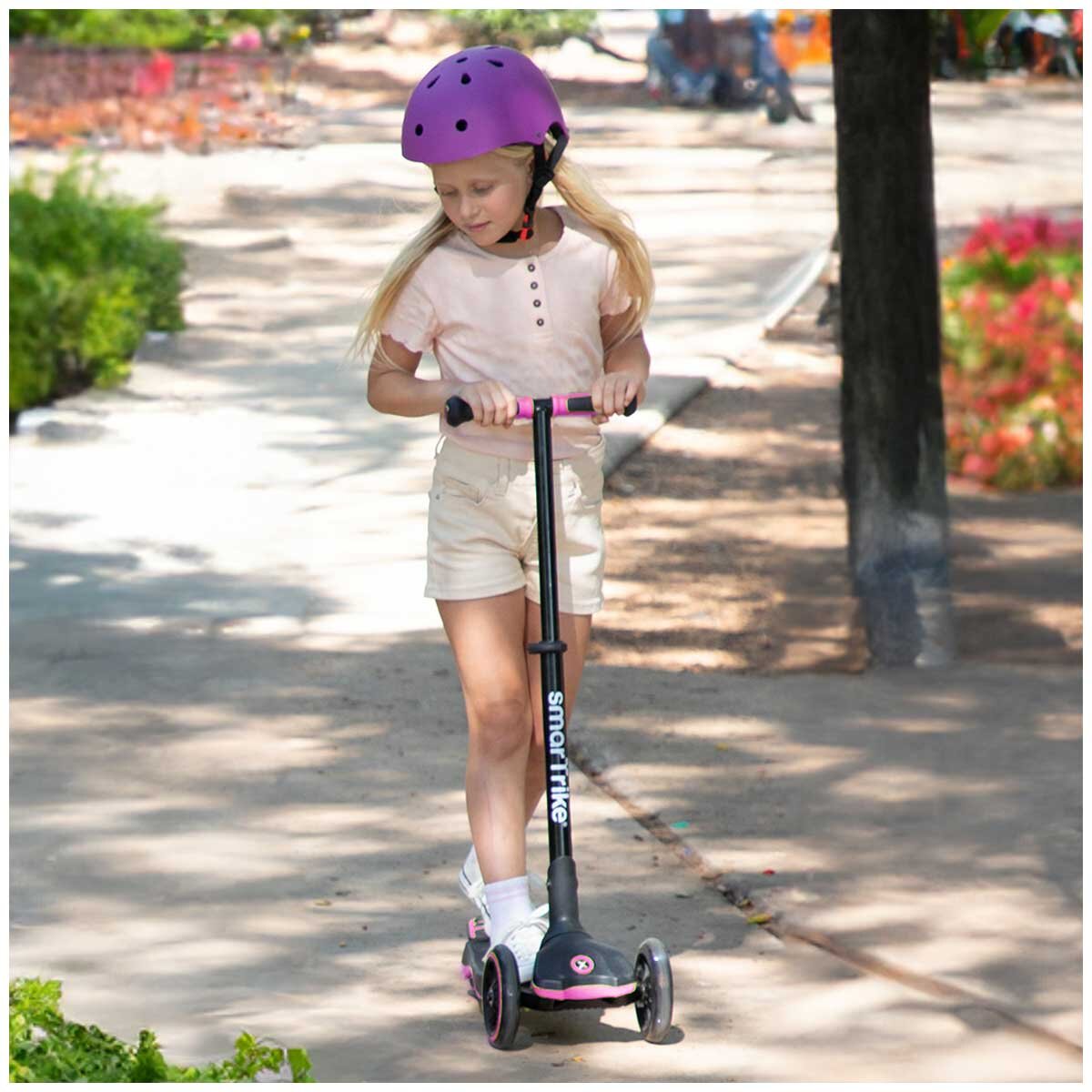 SmarTrike Xtend 3-in-1 Ride-On – Adjustable Kids Scooter & Balance Bike in Pink - SuperSaverAU - view 9