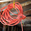 DETA 30m Red Extra Heavy Duty Dual Socket Extension Lead - 10A 240V Switched DRX30
