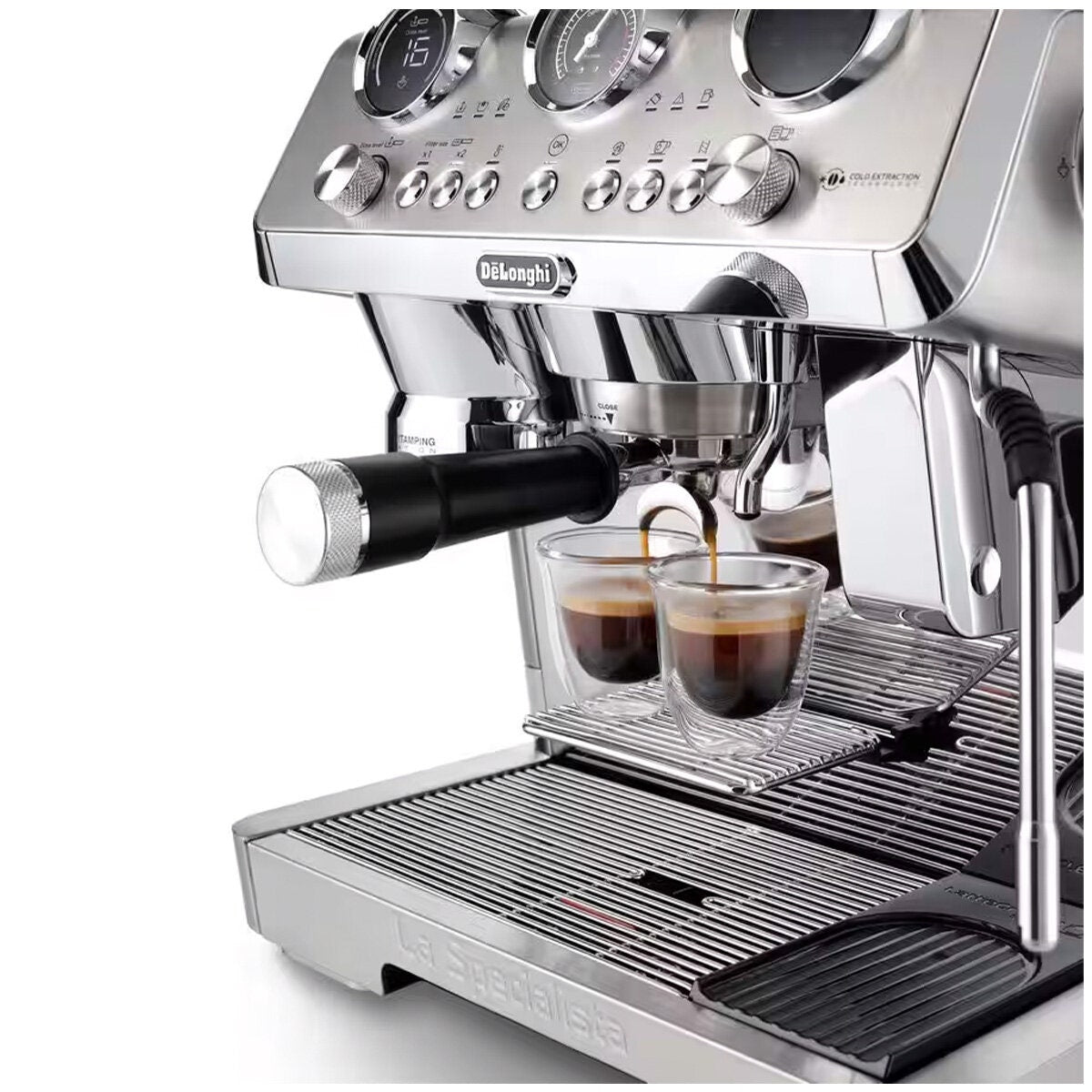 DeLonghi La Specialista Maestro Cold Brew Manual Espresso Machine - Silver - Bean Adapt - EC9885M