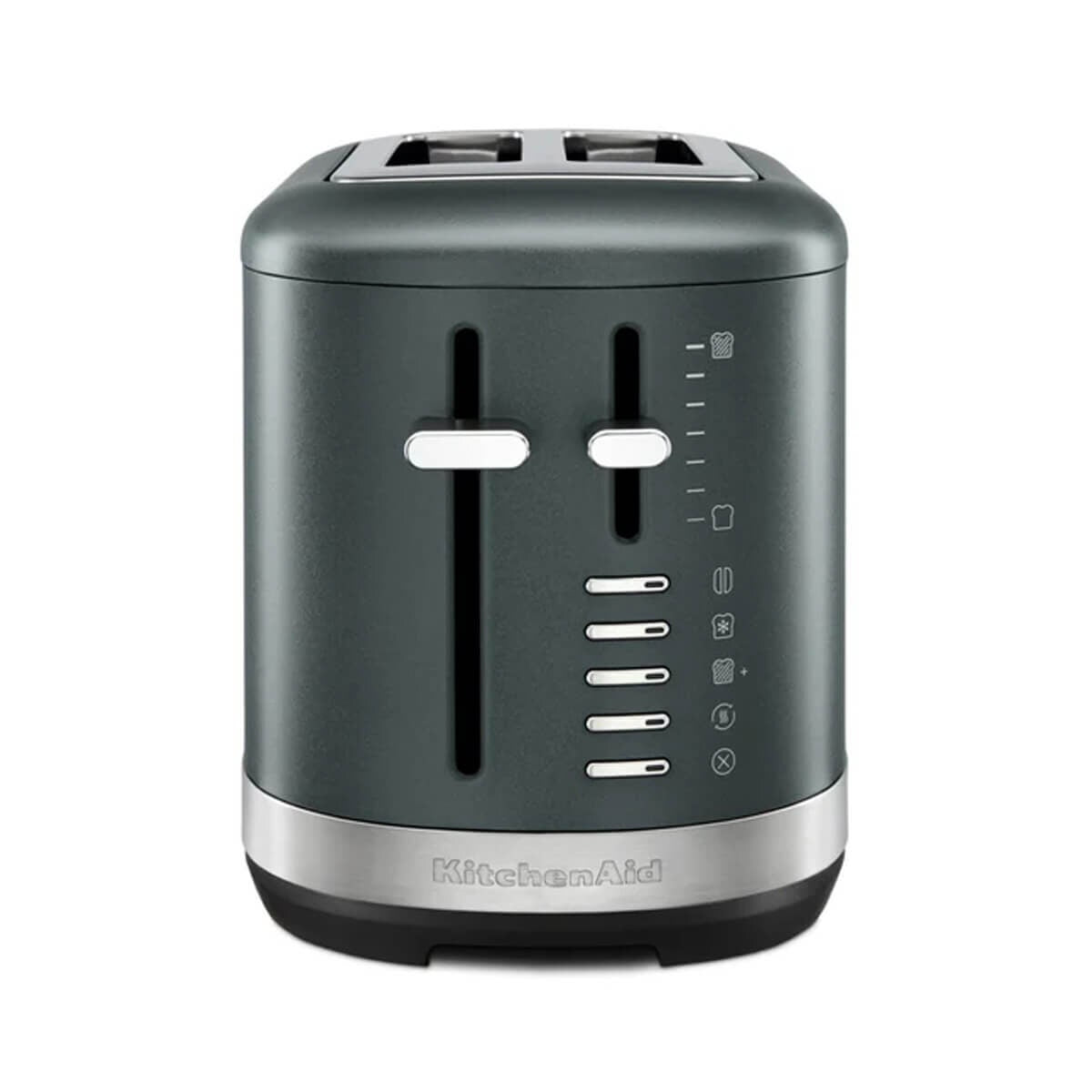 KitchenAid 2 Slice Toaster - Juniper Green, 7 Shade Settings, Extra Wide Slots - 5KMT2109AJP