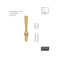 MODE Single Brushed Brass Hat & Coat Hook