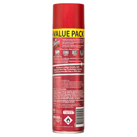 Mr Sheen Floral Multi Surface Polish Spray 400g - Wood, Leather, Plastic & Glass