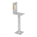 Pryda Half Stirrup Post Anchor 200mm M10 - Galvanised Steel - Durable Termite Protection - SuperSaverAU - view 1