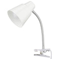 Verve Design White Brylee Clamp Lamp - Adjustable Gooseneck - 135mm x 340mm - SuperSaverAU - view 1