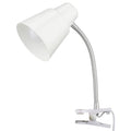 Verve Design Brylee White Adjustable Clamp Lamp 25W Plastic & Metal ATL154WH