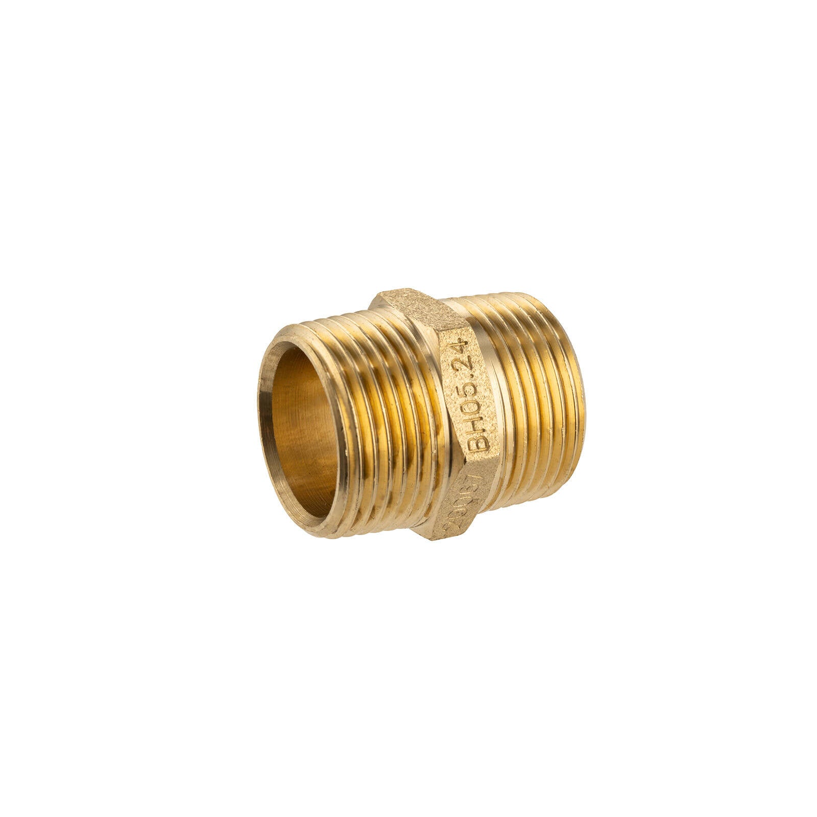 Brasshards 20mm Lead Free Brass Threaded Hexagon Nipple