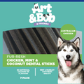 Art & Bob Chicken Mint & Coconut Dental Sticks - 7 Pack
