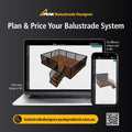Peak Aluminium Balustrade - 90mm - Aluminium - White Post Base Cover - SuperSaverAU - view 2