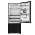 Haier 431L Bottom Mount Fridge - Non-Plumbed Water Dispenser, Black, 5.5 Star Energy - HRF420BHC