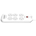 Huntkey 6 Outlets Surge Protector Powerboard 2 Pack with USB Ports, 2400W - SuperSaverAU - view 2