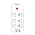 Huntkey 6 Outlets Surge Protector Powerboard 2 Pack with USB Ports, 2400W - SuperSaverAU - view 1