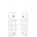 Huntkey 6 Outlets Surge Protector Powerboard 2 Pack with USB Ports, 2400W - SuperSaverAU - view 3