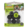 Slipstick 25mm Clear Outdoor Tap-in Berber Furniture Floor Protector 8 Pack