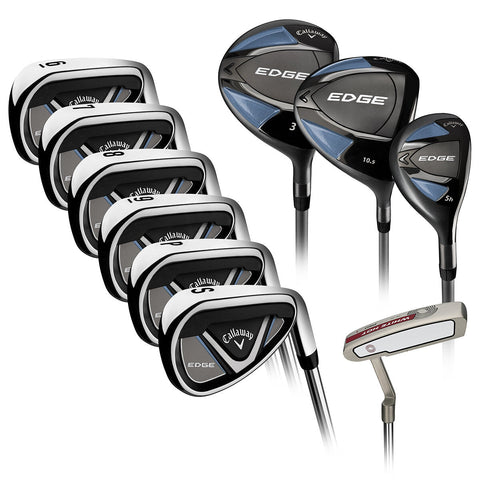 Callaway Edge Men's 10 Piece Right Handed Stiff Flex Golf Club Set - SuperSaverAU - view 1