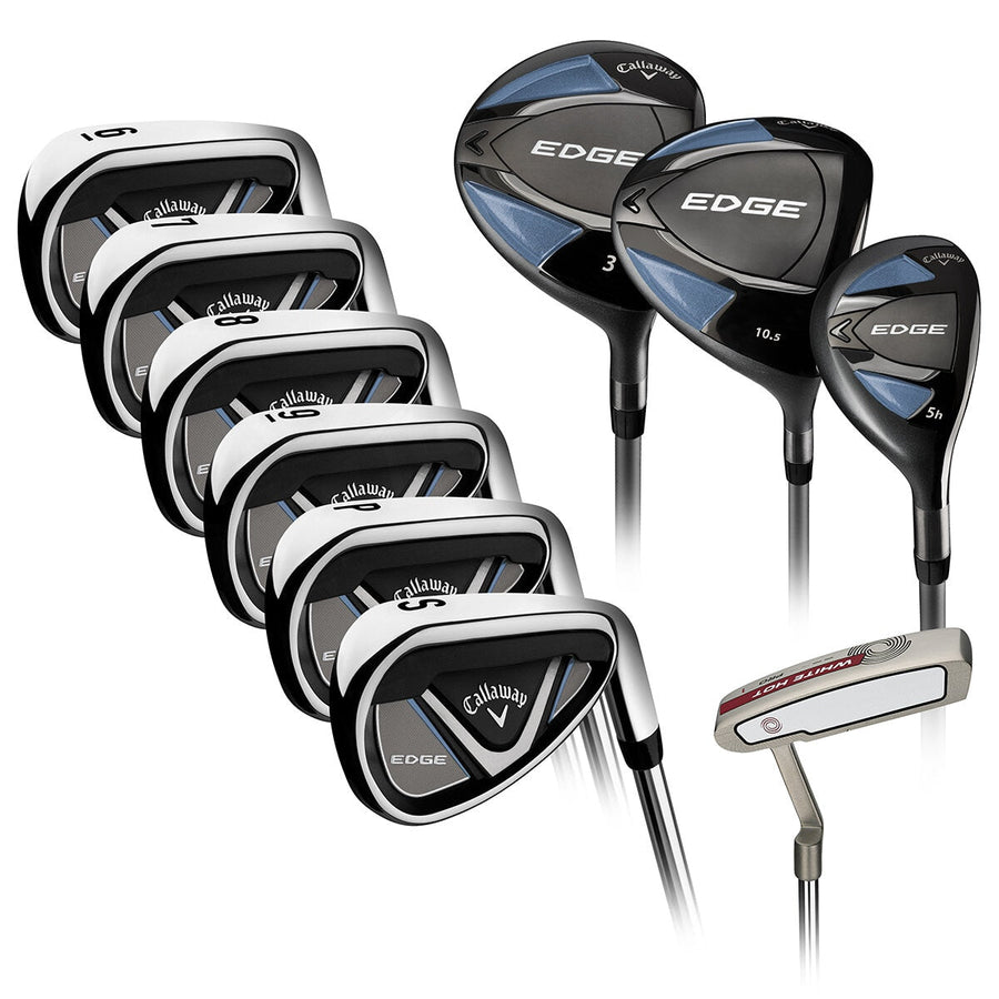 Callaway Edge Men's 10 Piece Right Handed Stiff Flex Golf Club Set - SuperSaverAU - view 1