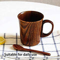 260ml Wooden Mug - Solid Wood Tea Cup, 9 x 10 cm - view 4