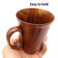 260ml Wooden Mug - Solid Wood Tea Cup, 9 x 10 cm - view 5