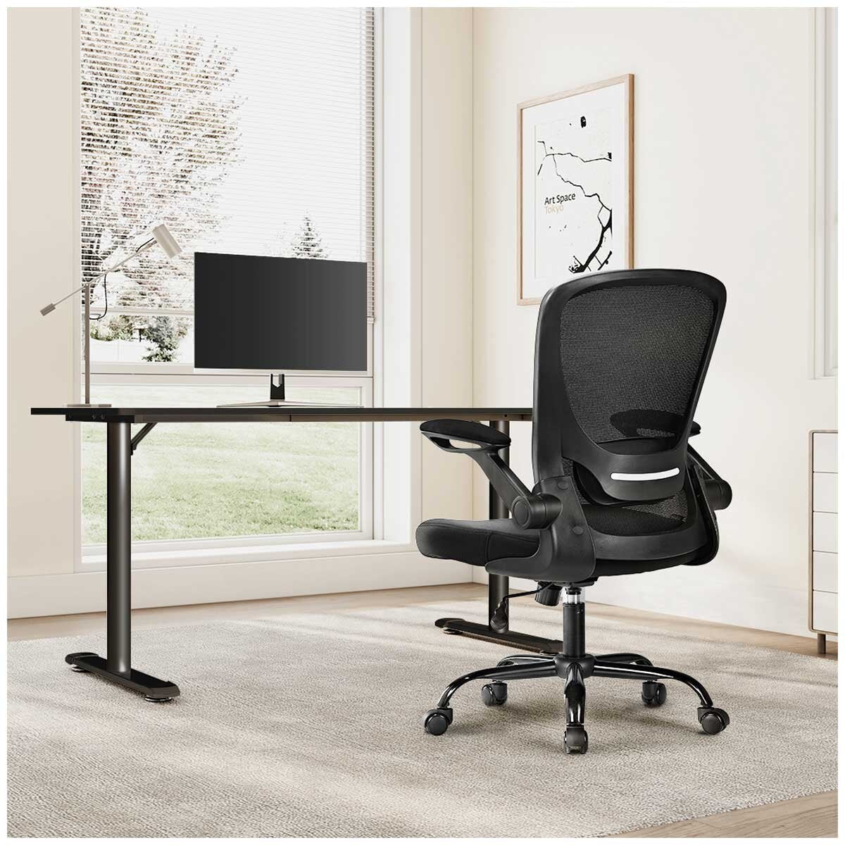 Eureka OC06 Onyx Ergonomic Task Chair Black - SuperSaverAU - view 7
