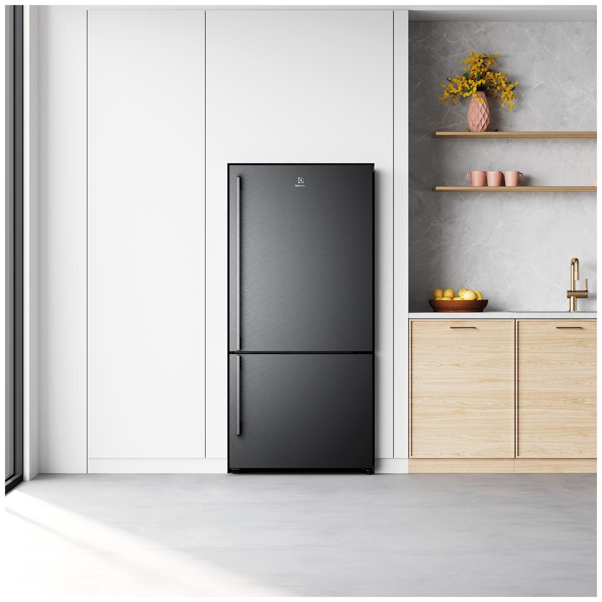 Electrolux 496L Bottom Freezer Fridge Matte Black EBE5007BD-R - UltimateTaste 500