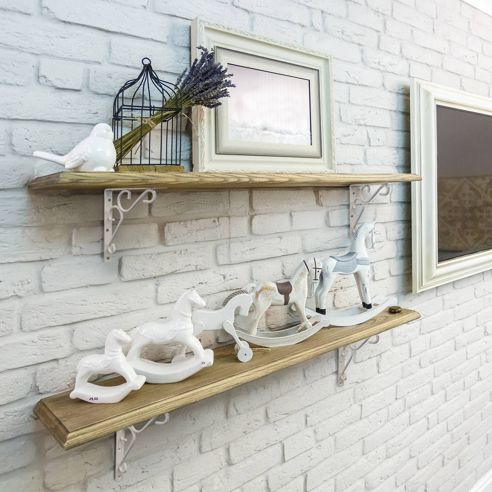 Carinya 200 x 150mm Dark Grey Powder Coated Steel Scroll Stayed Bracket 200kg