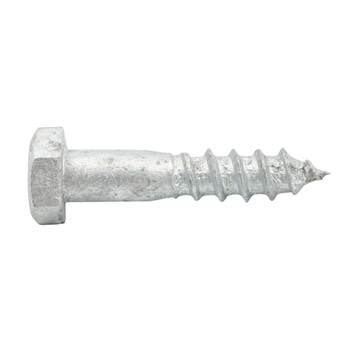 Zenith M10 x 50mm Hot Dipped Galvanised Hex Head Coach Screws - 25 Pack