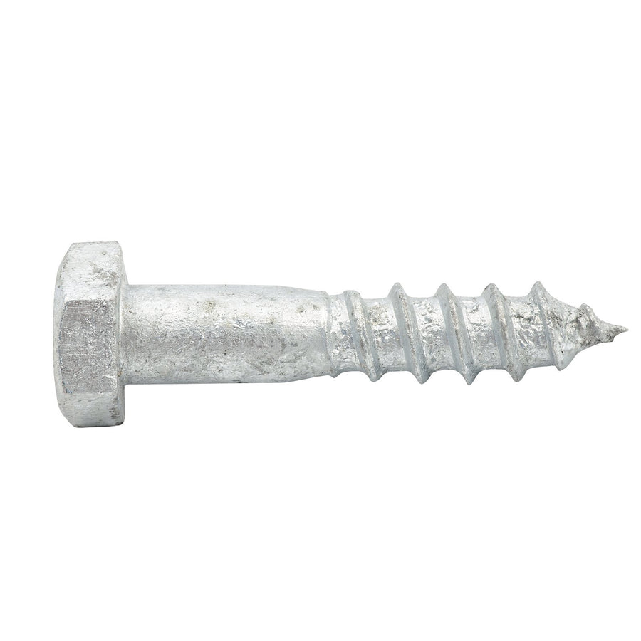 Zenith M10 x 50mm Hot Dipped Galvanised Hex Head Coach Screws - 25 Pack