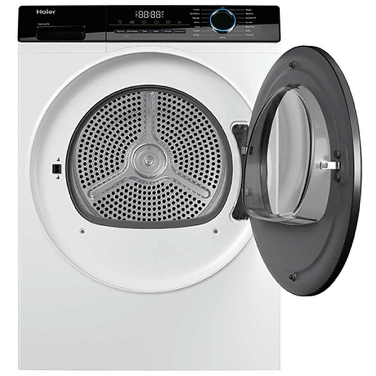 Haier 8kg Heat Pump Dryer H300 HDHP80AW1 - Hinged On Energy Efficiency & Gentle Drying - SuperSaverAU - view 2