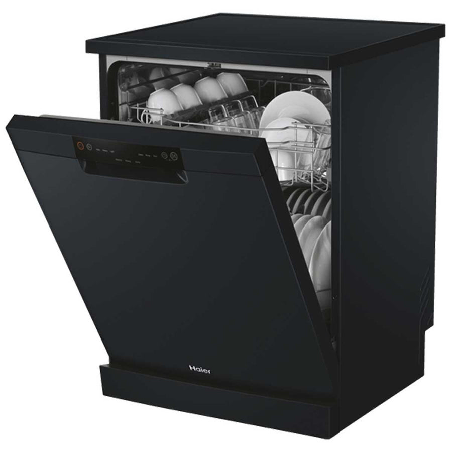 Haier 60cm Freestanding Dishwasher Black HDW13V1B1 - SuperSaverAU - view 1