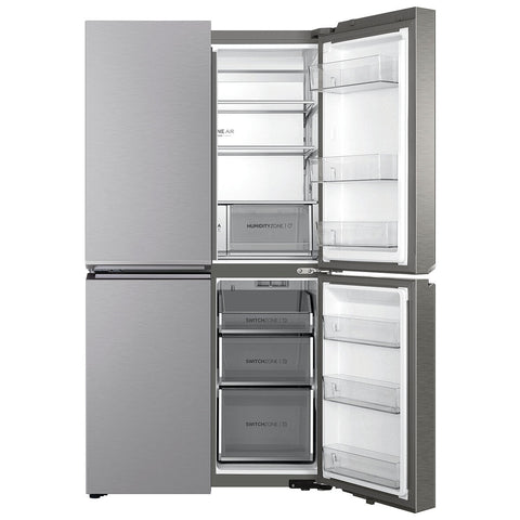 Haier 623L Quad Door Refrigerator Satina Silver HRF680YS - SuperSaverAU - view 2