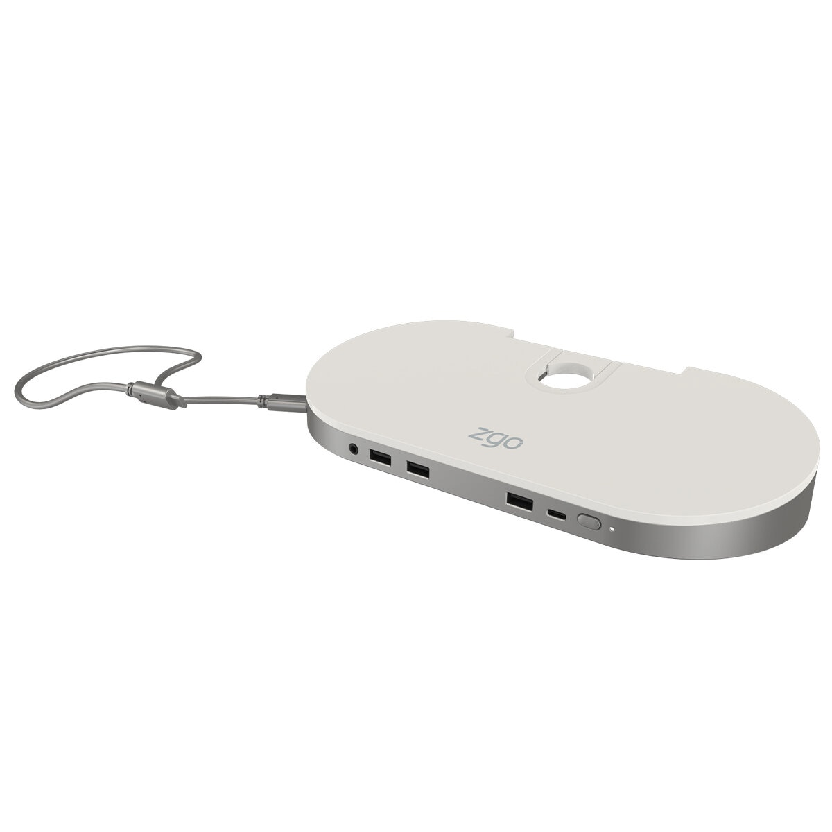 ZGO ZDock Dual Video USB Docking Station White ZGO-ZDOCK-WH