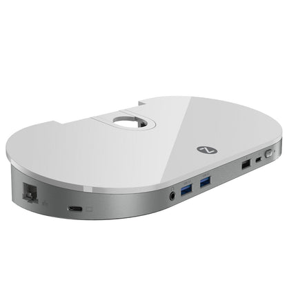 ZGO ZDock Dual Video USB Docking Station White ZGO-ZDOCK-WH