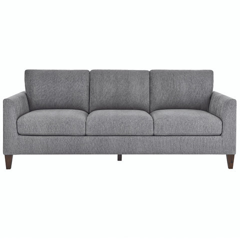 Lillian August Stationary Fabric Sofa with Nailhead Trim & Down Blend Cushions - SuperSaverAU - view 1