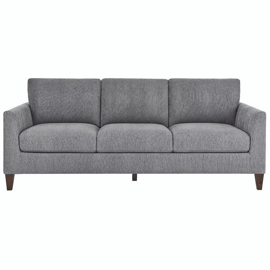 Lillian August Stationary Fabric Sofa with Nailhead Trim & Down Blend Cushions