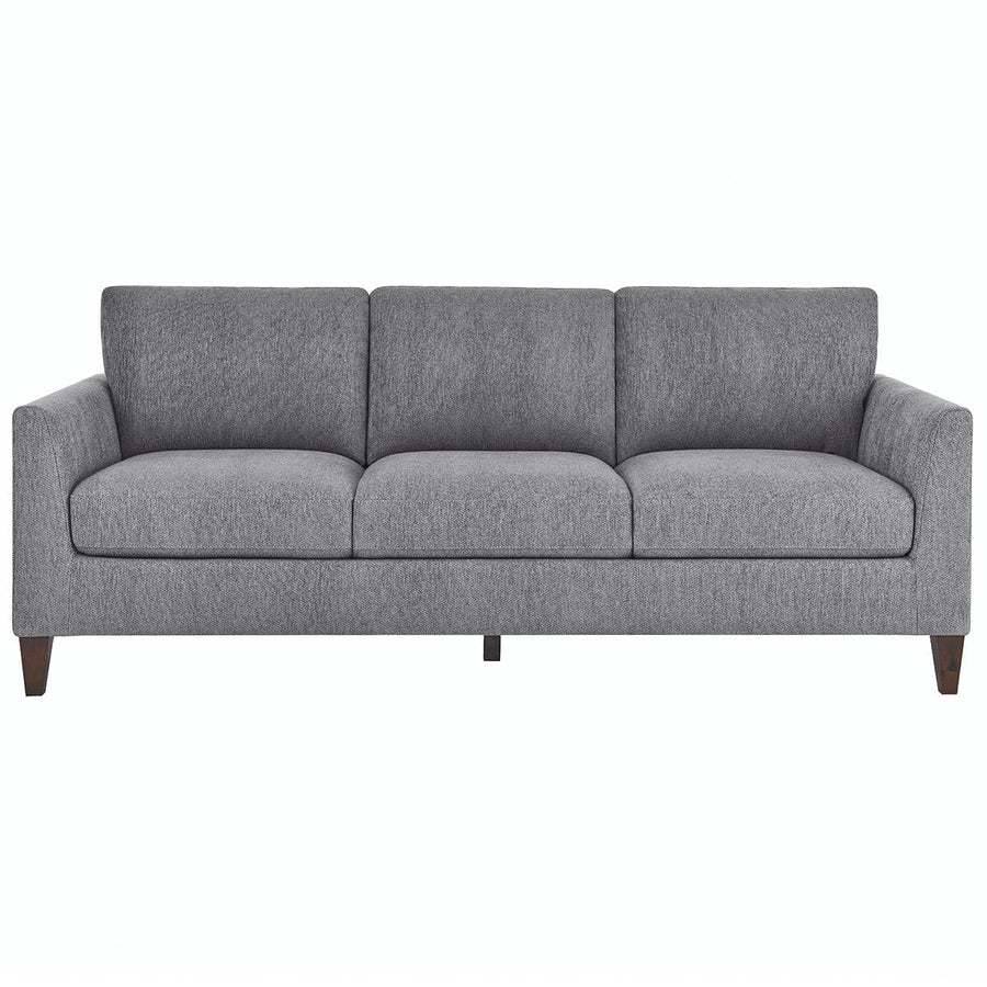 Lillian August Stationary Fabric Sofa with Nailhead Trim & Down Blend Cushions - SuperSaverAU - view 1