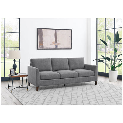 Lillian August Stationary Fabric Sofa with Nailhead Trim & Down Blend Cushions