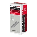 Powerfit 14mm 80 Series Electro Galvanised Wide Crown Staples - 2000 Pack - 21-Gauge - Corrosion Resistant - SuperSaverAU - view 1