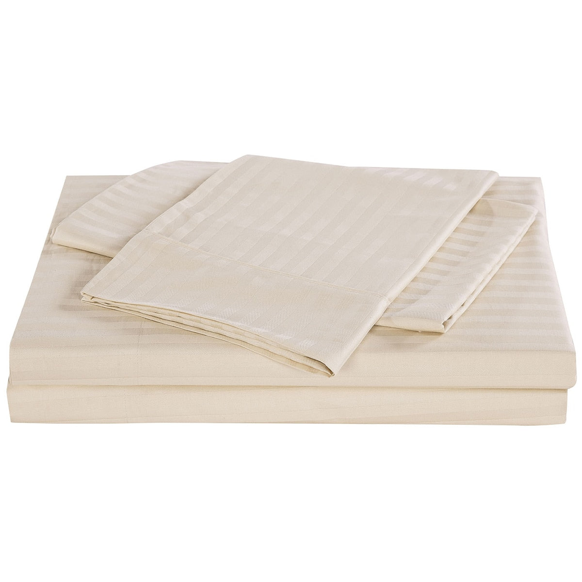 Kensington 1200 Thread Count Stripe Cotton Sheet Set Double Sand