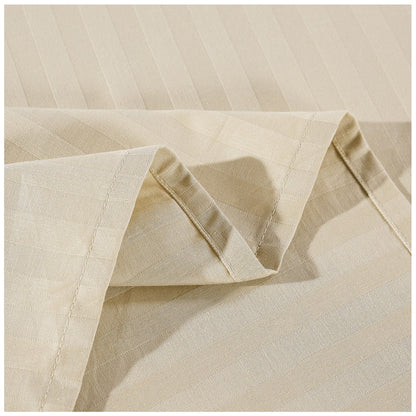 Kensington 1200 Thread Count Stripe Cotton Sheet Set Double Sand
