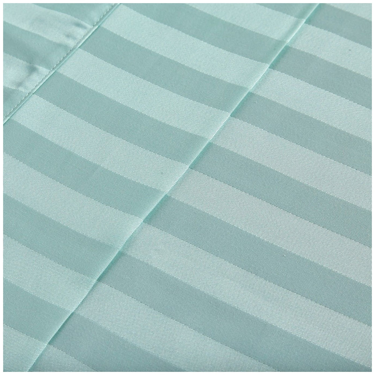 Royal Comfort 1200 Thread Count Damask Stripe Cotton Blend Sheet King Set Mist