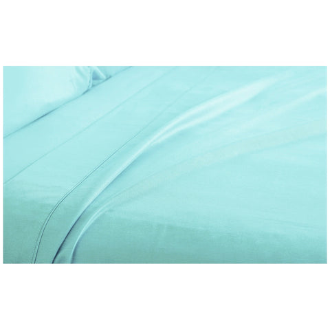 Ramesses 2000 Thread Count Bamboo Single Sheet Set Aqua - SuperSaverAU - view 2