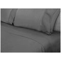 Ramesses 2000 Thread Count Bamboo Single Sheet Set Charcoal - SuperSaverAU - view 3