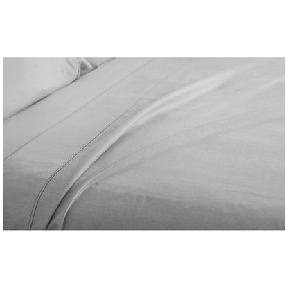 Ramesses 2000 Thread Count Bamboo Single Sheet Set Silver