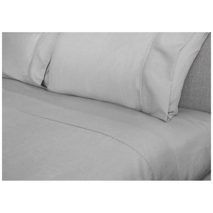 Ramesses 2000 Thread Count Bamboo Single Sheet Set Silver